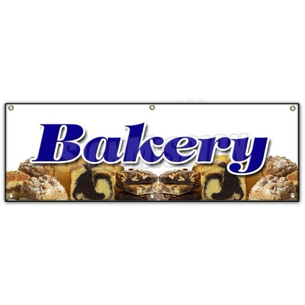 Bakery Banner Heavy Duty 13 Oz Vinyl with Grommets Single Sided
